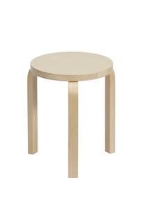 Stool 60 Seat birch veneer, Legs birch clear varnished