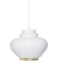 Pendant Lamp A333 Turnip White, brass plated steel ring