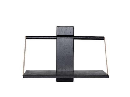 Shelf Wood Wall M (45 x 20 x 32 cm)|Black