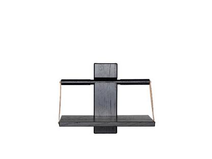 Shelf Wood Wall S (30 x 18 x 24 cm)|Black