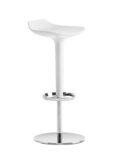 Babar Bar Stool Fixed height between 64,5-77,5 cm|White