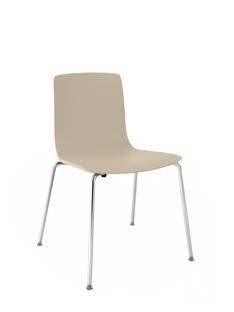 Aava Chair Chrome|Beige|Without armrests