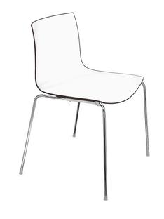 Catifa 46 Tube Chrome|Bicoloured|Back anthracite, seat white|Without armrests