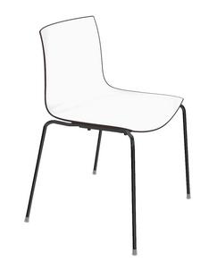 Catifa 46 Tube Black|Bicoloured|Back anthracite, seat white|Without armrests