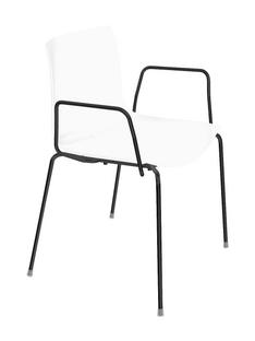 Catifa 46 Tube Black|Unicoloured|White|With armrests