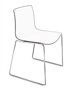 Catifa 46 Sledge Chrome|Bicoloured|Back anthracite, seat white|Without armrests