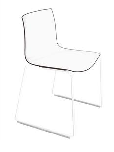 Catifa 46 Sledge White|Bicoloured|Back anthracite, seat white|Without armrests