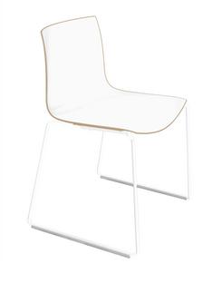 Catifa 46 Sledge White|Bicoloured|Back sand, seat white|Without armrests