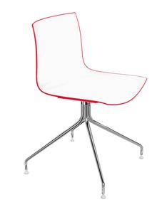 Catifa 46 Swivel Chair Bicoloured|Back red, seat white