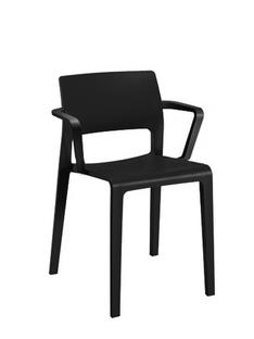 Juno Chair Black|With armrests