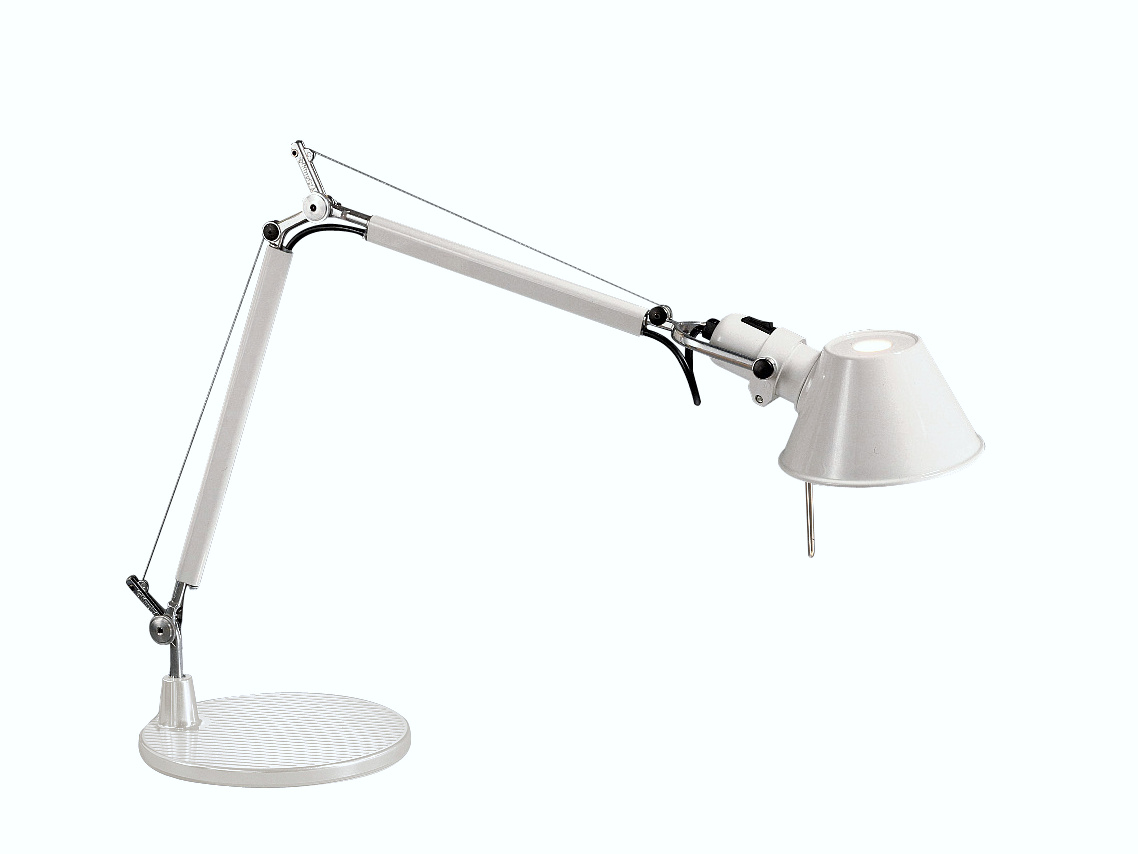 Vies Promoten juni Artemide Tolomeo Tavolo Micro, White high-gloss polished by Michele de  Lucchi & Giancarlo Fassina, 1987 - Designer furniture by smow.com