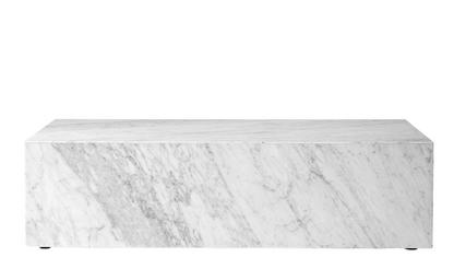 Plinth Side Table H 27 x W 60 x D 100 cm|White