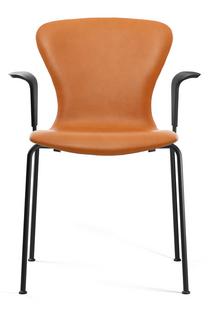 PLAYchair Tube With armrests|Leather cognac