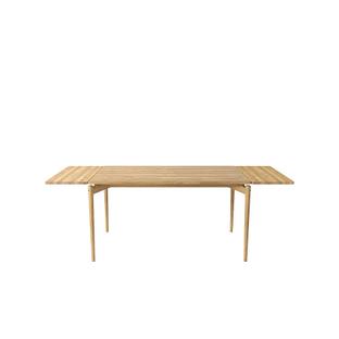 PURE Dining Table 140 x 85 cm|White oiled oak|With 2 extension panels in the same colour (L 140-240 cm)