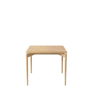 PURE Dining Table 85 x 85 cm|White oiled oak|Without extension plates