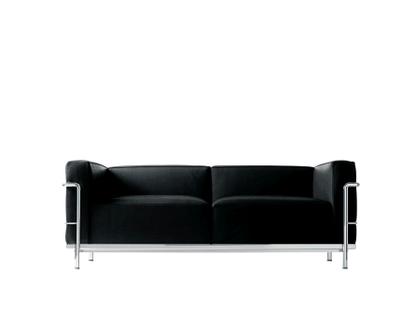 3 Fauteuil Grand Confort, grand modèle, deux/trois places Two-seater|Chrome-plated|Leather Scozia|Graphite black