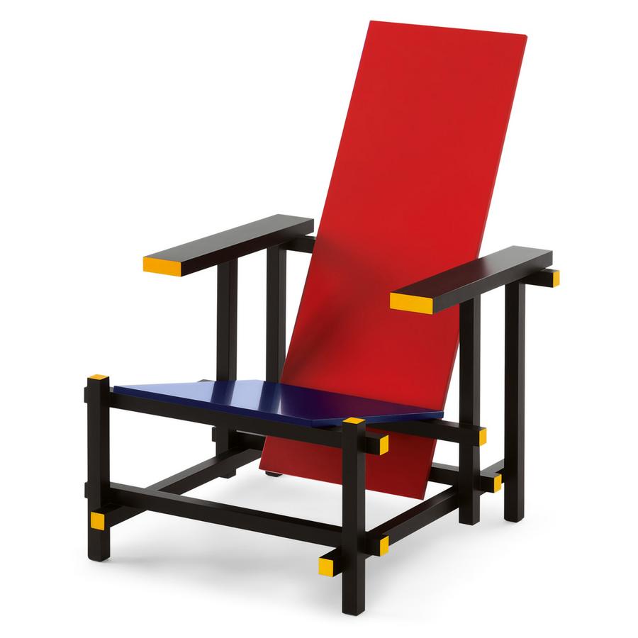Cassina Red Blue Gerrit T. Rietveld, - Designer furniture by smow.com