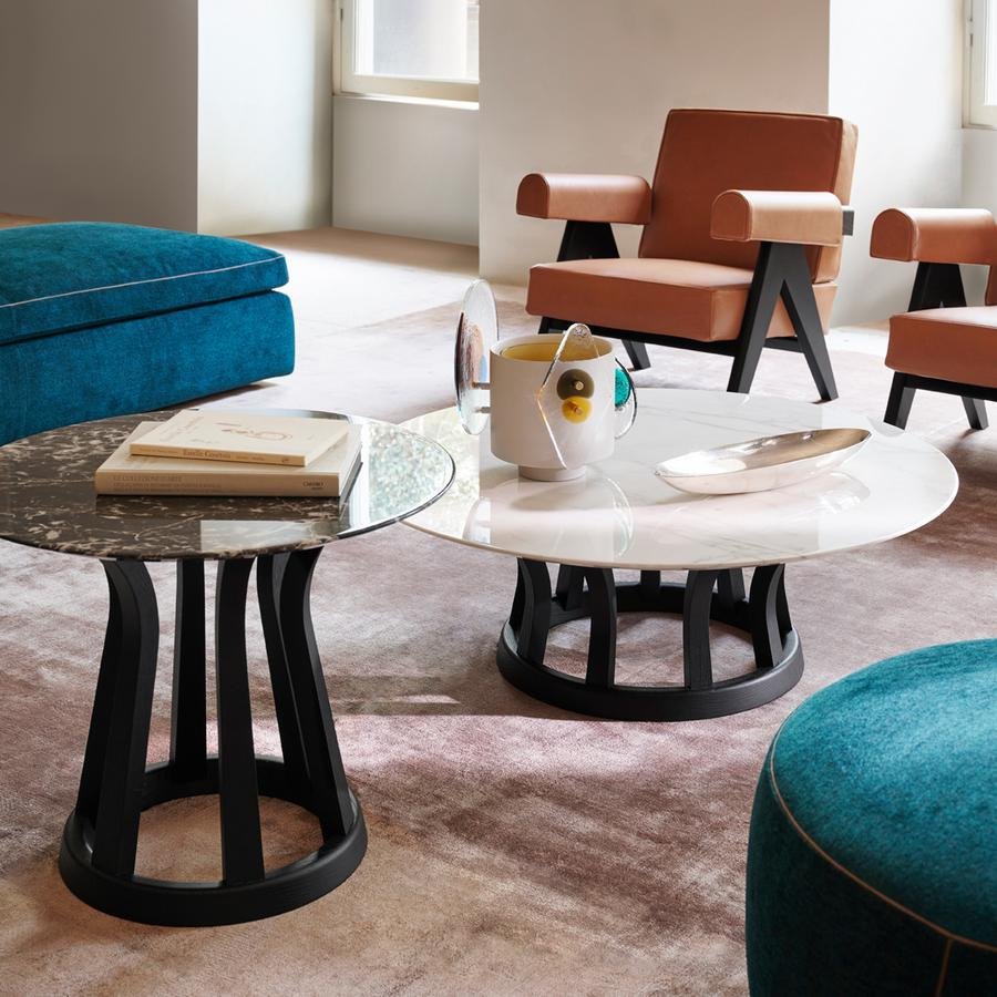 ajaco◇Cassina　East By EastwestJASMIN1 Model 771 Side Table in Rosewood by Afar & Tobia Scarpa for