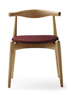 CH20 Elbow Chair Oiled oak|Leather burgundy