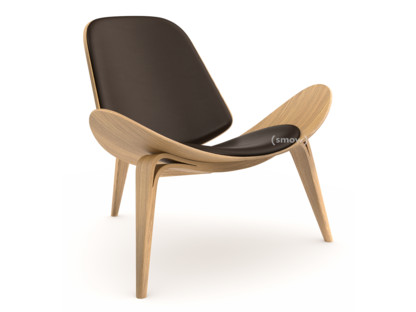 CH07 Shell Chair Oiled oak|Leather brown