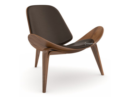 CH07 Shell Chair Oiled walnut|Leather brown