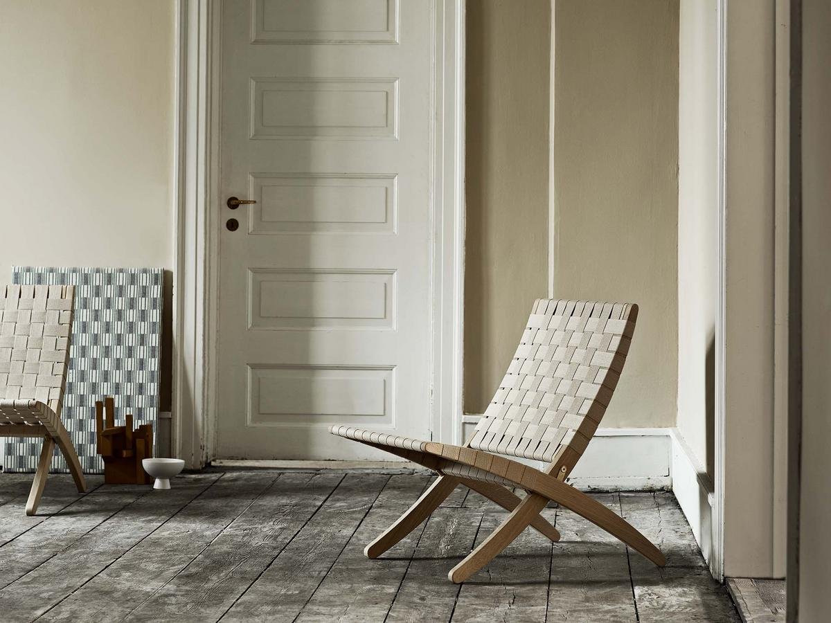 椅子 MG501 CUBA CHAIR MG501 Cuba Lounge Chair - Paper Cord – Danish Design Store