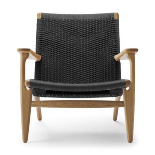 CH25 Lounge Chair Soaped oak|Black