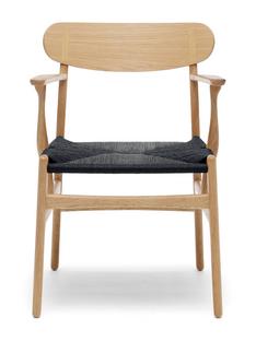 CH26 Dining Chair White oiled oak|Black