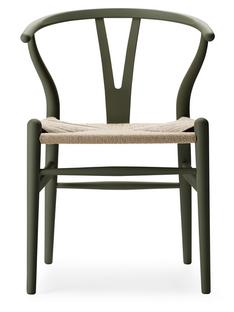 CH24 Wishbone Chair Soft Colours Soft Seaweed