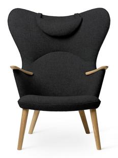 CH78 Mama Bear Chair Fiord - anthracite|Soaped oak|With neck pillow