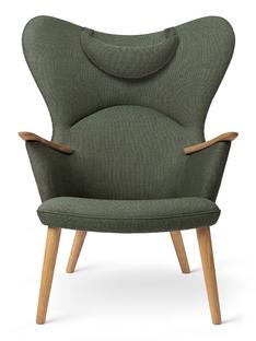 CH78 Mama Bear Chair Passion - green|Oiled oak|With neck pillow