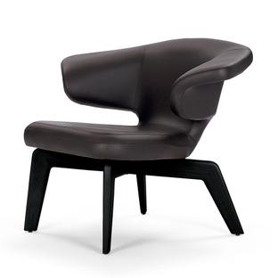 Munich Lounge Chair Classic Leather chocolate|black stained