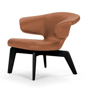 Munich Lounge Chair Classic Leather cognac|black stained