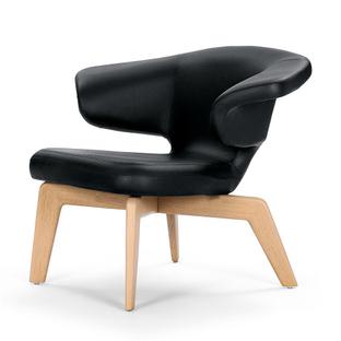 Munich Lounge Chair Classic Leather black|Oak