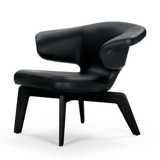 Munich Lounge Chair Classic Leather black|black stained