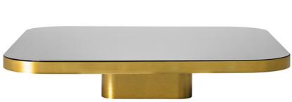 Bow Coffee Table Brass natural|H 19 x W 100 x D 100