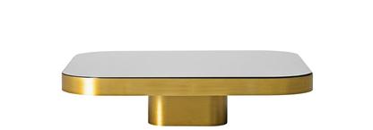 Bow Coffee Table Brass natural|H 19 x W 70 x D 70