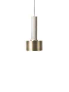 Collect Lighting High|Light grey|Disc|Brass