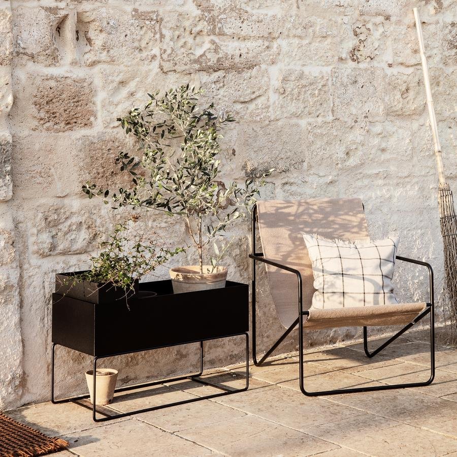 Desert Lounge Chair, Black / sand | Ferm Living | Lounge