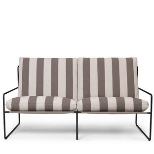 Desert Sofa 2-Seater Black / stripe
