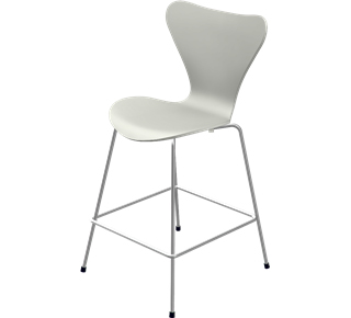 Series 7 Bar Stool 3187/3197 64 cm|Lacquer|Nine grey