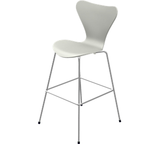 Series 7 Bar Stool 3187/3197 76 cm|Lacquer|Nine grey