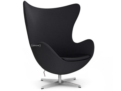 Egg Chair Christianshavn|Christianshavn 1174 - Dark Grey |Satin polished aluminium|Without footstool