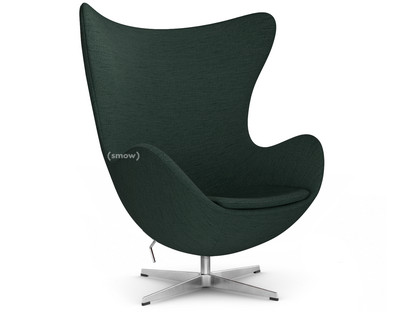 Egg Chair Christianshavn|Christianshavn 1161 - Dark green|Satin polished aluminium|Without footstool