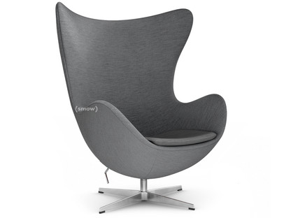 Egg Chair Christianshavn|Christianshavn 1171 - Light Grey|Satin polished aluminium|Without footstool