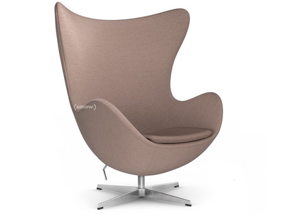 Egg Chair Christianshavn|Christianshavn 1130 - Light Red Uni|Satin polished aluminium|Without footstool