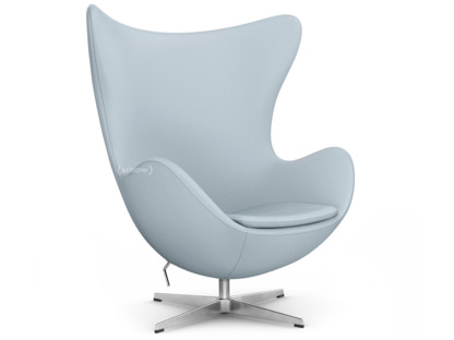 Egg Chair Divina|Divina 171 - Light grey|Satin polished aluminium|Without footstool