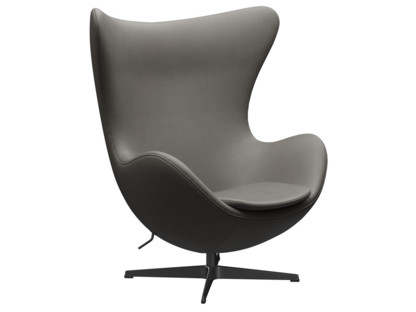 Egg Chair Leather Essential|Lava|Black|Without footstool