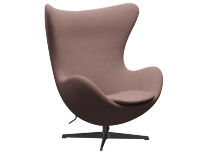 Egg Chair Re-wool|648 - Pale rose/natural|Black|Without footstool