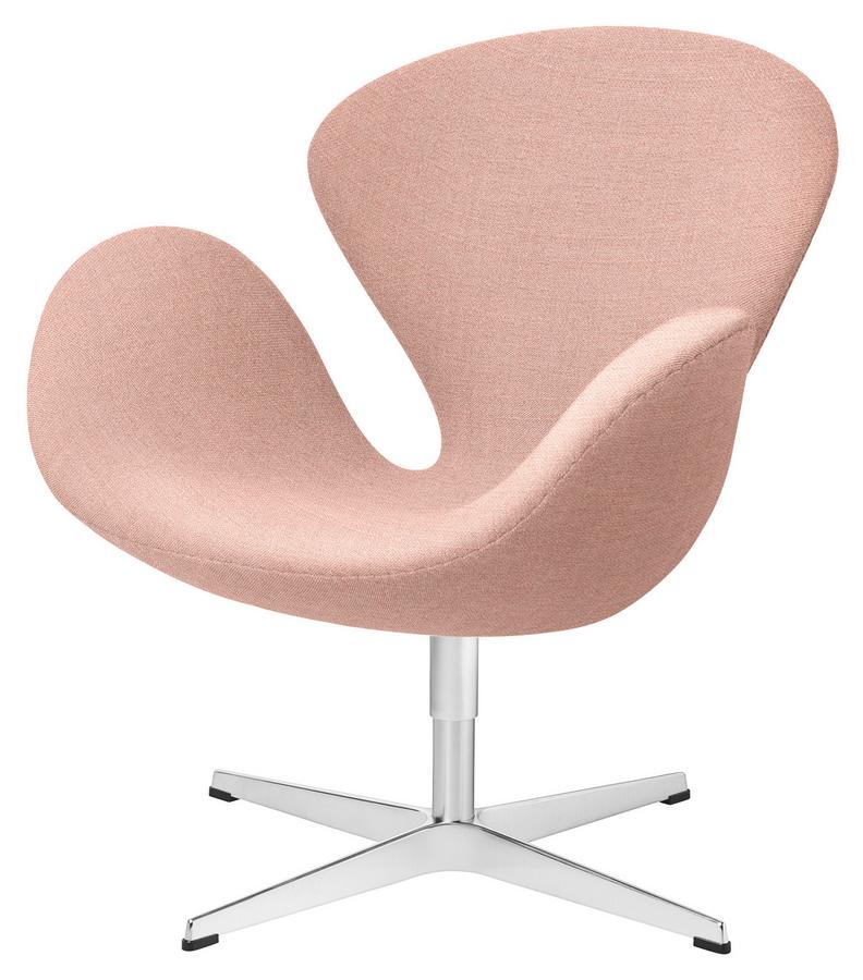 Walter Cunningham overeenkomst uitzending Fritz Hansen Swan Chair, Special height 48 cm, Christianshavn,  Christianshavn 1130 - Light Red Uni by Arne Jacobsen, 1958 - Designer  furniture by smow.com